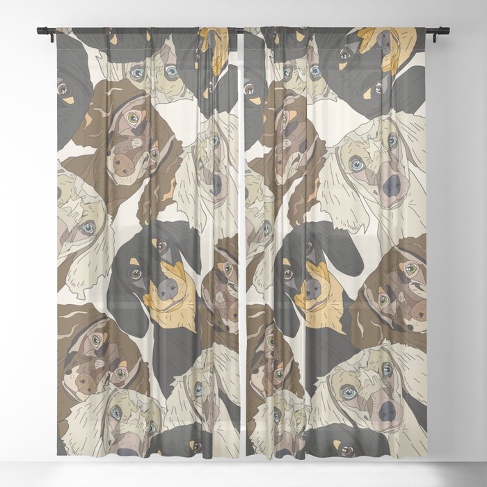 Doxie Nation Sheer Curtain