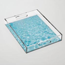 Aqua Blue Swimming Pool Water Acrylic Tray