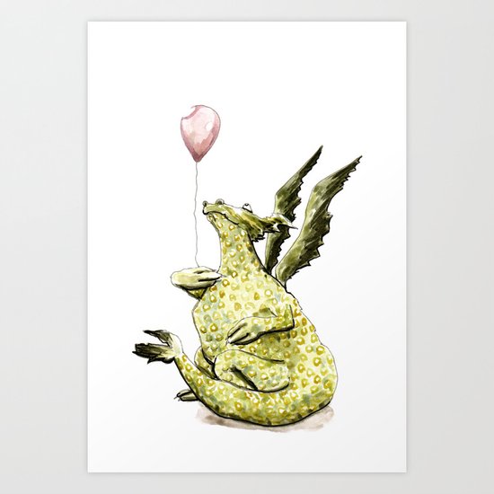 Little Dragon Art Print
