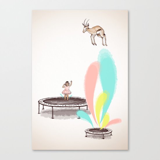 Gazelles Make Bad Friends Canvas Print