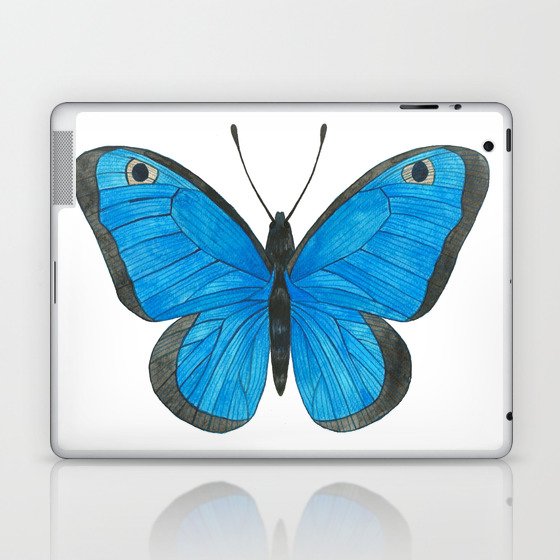 Morpho Butterfly Illustration Laptop & iPad Skin