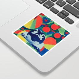 frog with circles Sticker