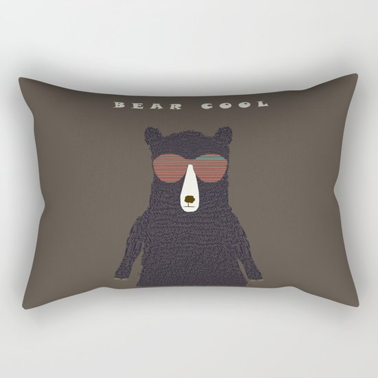bear cool Rectangular Pillow