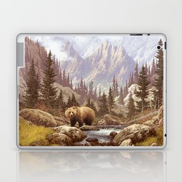 Grizzly Bear in the Rocky Mountains Laptop Skin