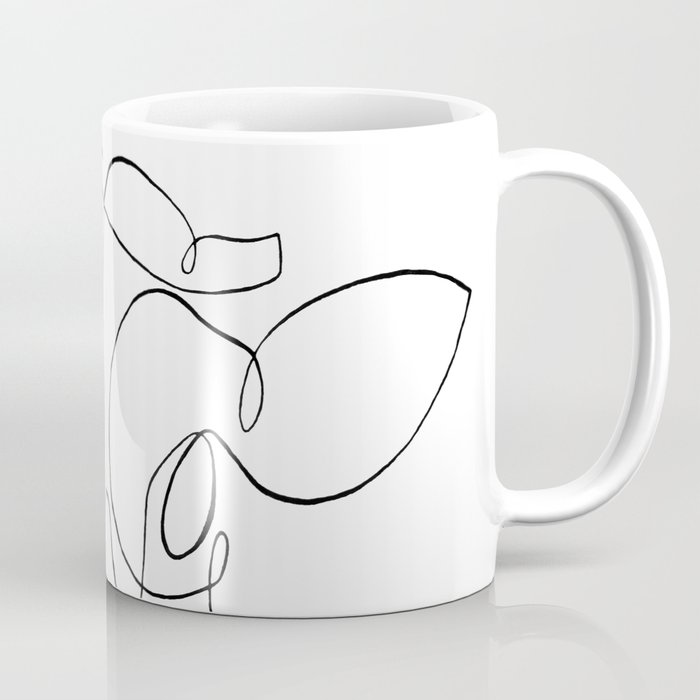 One Line Drawing Coffee Mug