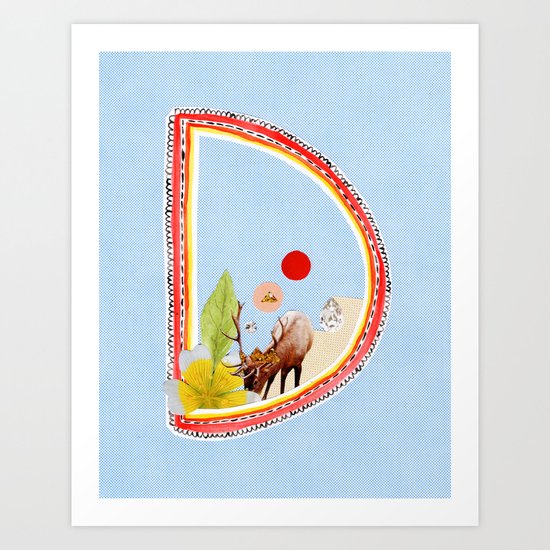 A TO Z - "D" Art Print