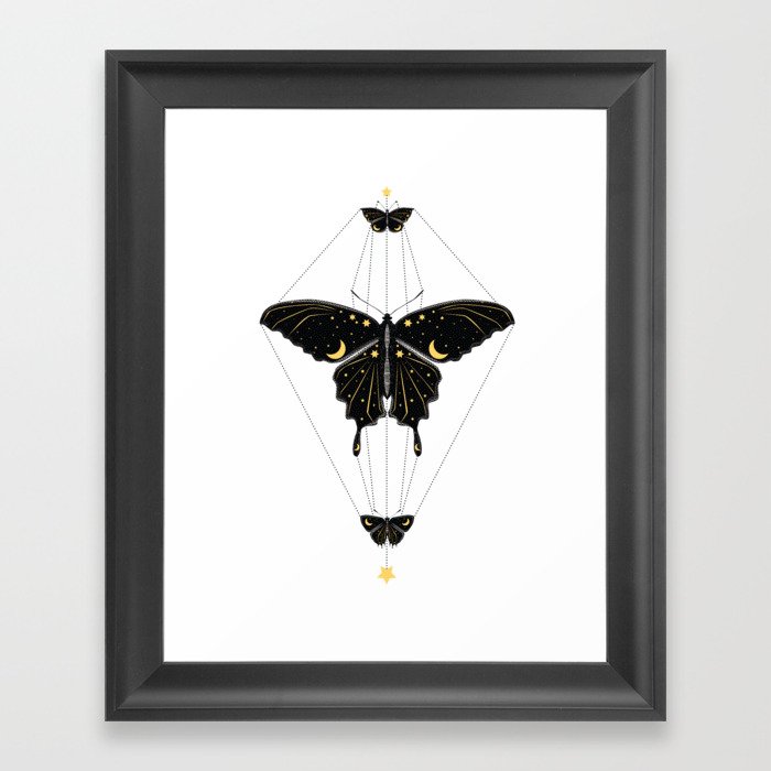 Butterfly Universe Framed Art Print