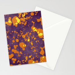 Halloween Splatter Watercolor Background 08 Stationery Card