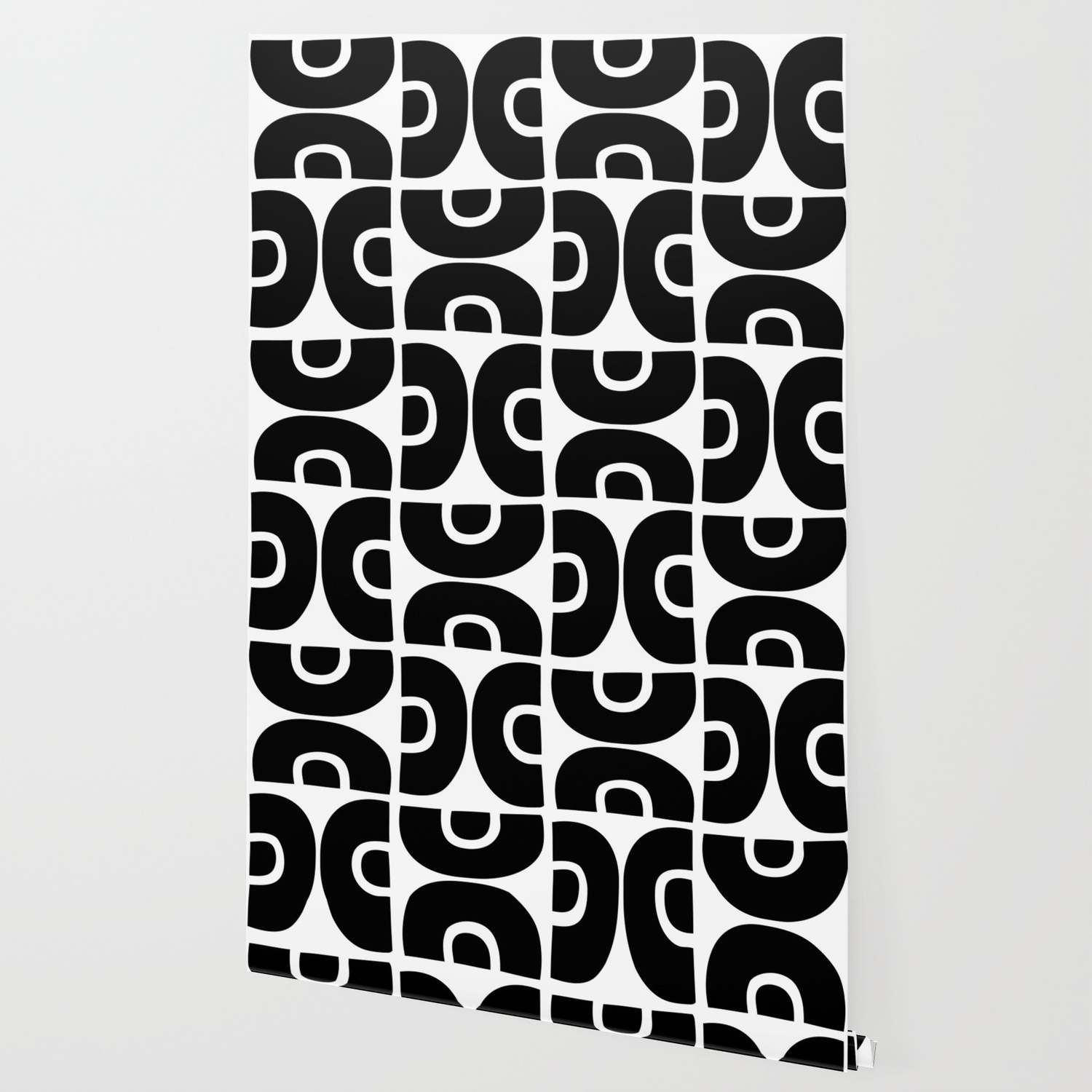 Groovy Mid Century Modern Pattern Black And White Wallpaper By Tonymagner Society6 Fully stocked with a media room, luxe pool and relaxing outdoor seating area. society6