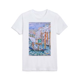 Rialto, Venice by Maurice Prendergast - Belle Époque Watercolor Painting Kids T Shirt