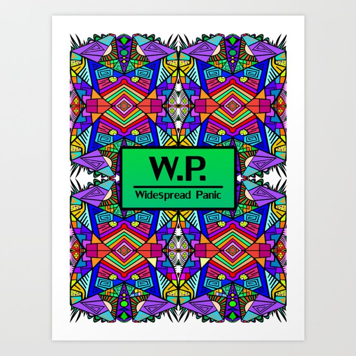 WP - Widespread Panic - Psychedelic Pattern 2 Art Print
