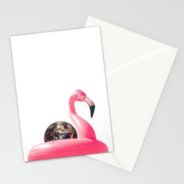 Disco Flamingo Stationery Card