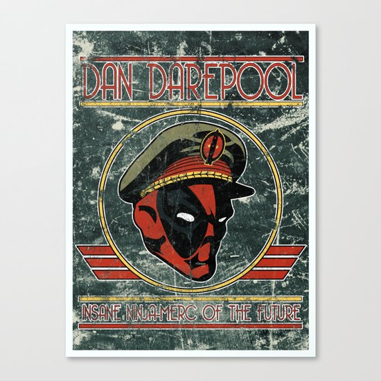 Dan Darepool: Insane Ninja-Merc of the Future Canvas Print