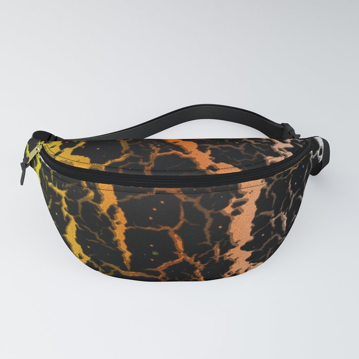 Cracked Space Lava - Yellow/Orange/White Fanny Pack