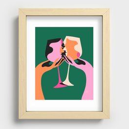 Cheers - emerald  Recessed Framed Print