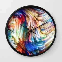 Colorful Splash Wall Clock | Tosspillow, Comforter, Rainbowcolors, Abmartindigital, Multicolored, Curtains, Canvas, Colorfulsplash, Showercurtain, Graphicdesign 