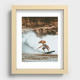 The Shroom Surfer Recessed Framed Print