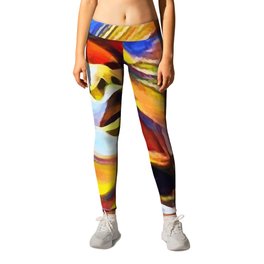 Climax Emotions Leggings | Abstract, Sweetgirl, 2Faces, Aerosol, Ink, Abstractart, Painting, Person, Sex, Pop Art 