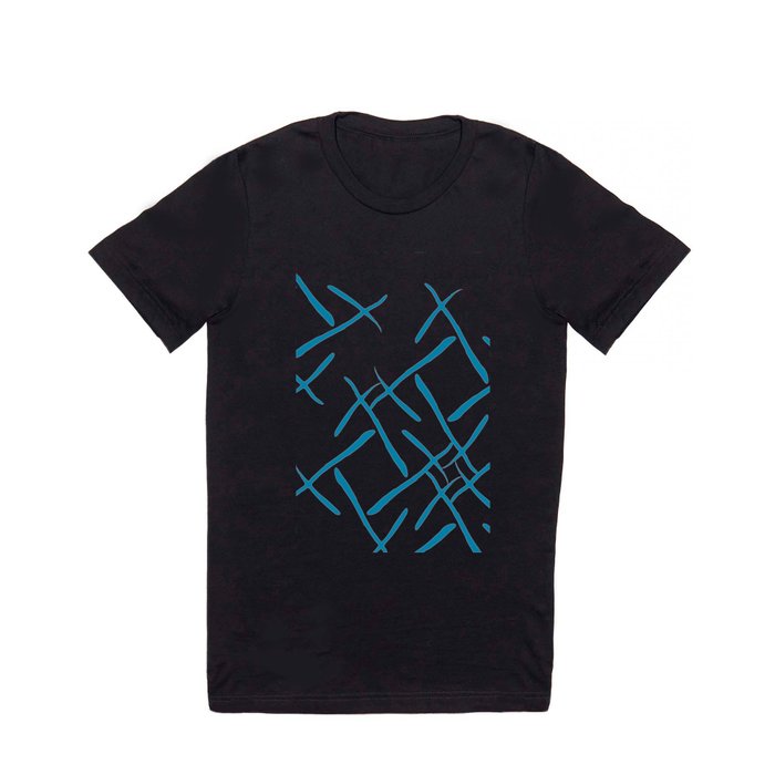 Turquoise cross marks T Shirt