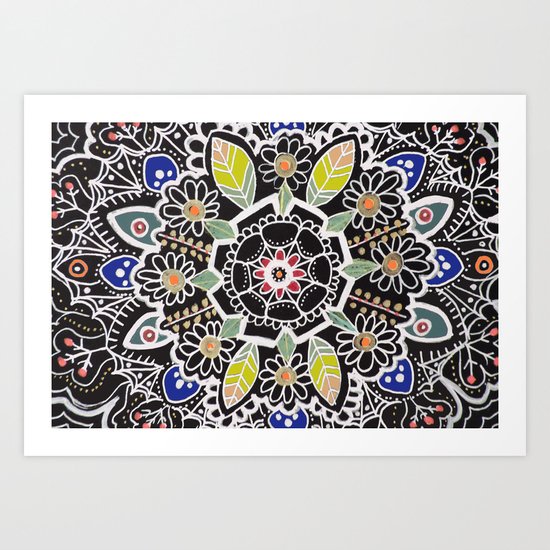 fleur indienne Art Print