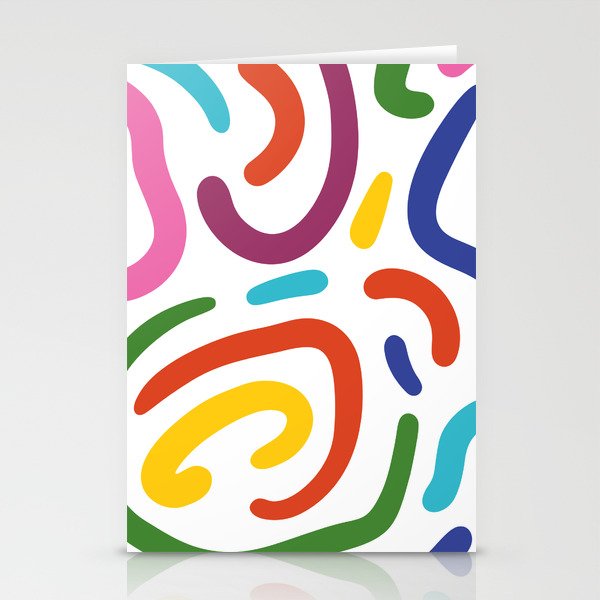 Colorful mess Stationery Cards