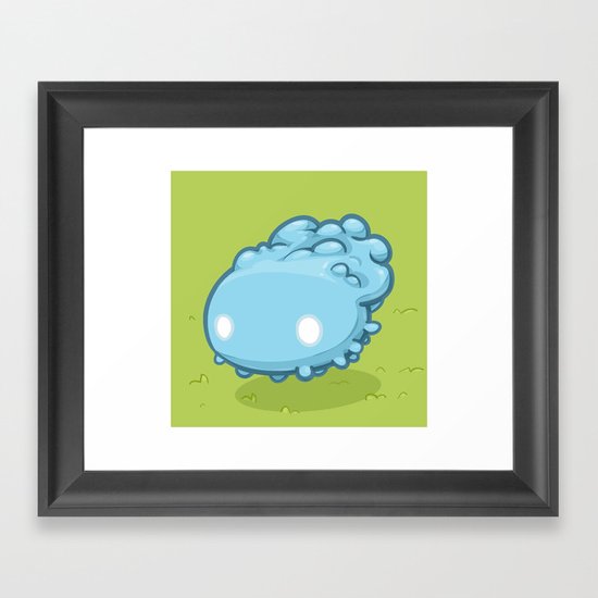 Marshmallow Blob Framed Art Print