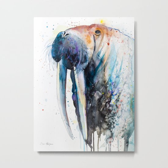 Walrus Metal Print