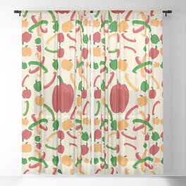 Peppers Pattern Sheer Curtain