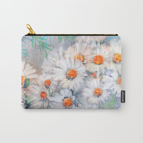 Vintage daisies(4) Carry-All Pouch