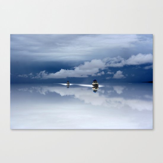 Traveling through the sky Canvas Print