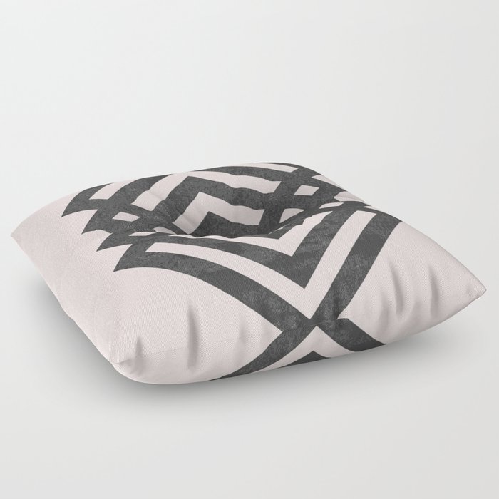 Geometric loop Floor Pillow