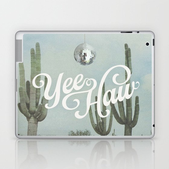 Yee Haw Disco Cactus Laptop & iPad Skin