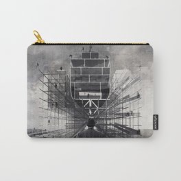 New point of view ... Carry-All Pouch | Underconstruction, Building, Vintage, Clouds, Modern, Retro, Graphic, Section, Oil, Illustration 