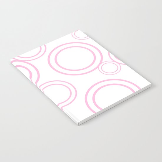 Abstract circles - abstract patterns - pink Notebook
