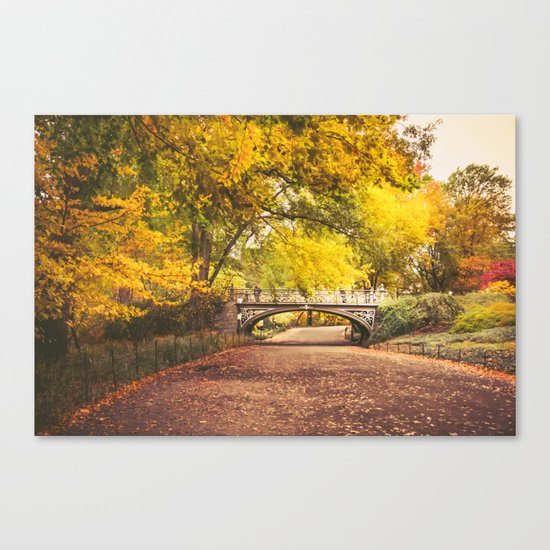 Autumn Path - Central Park - New York City Canvas Print