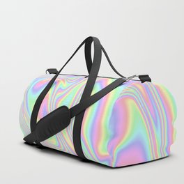 Rainbow Pastel Paint Pour Pattern  Duffle Bag