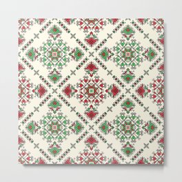   Bulgarian embroidery pattern 24 Metal Print | Carpet, Costume, Drawing, Embroidery, Banner, Decor, Decorativeelement, Embroiderypattern, Background, Decoration 