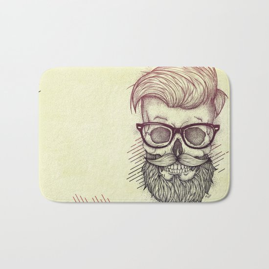 Hipster is Dead Bath Mat