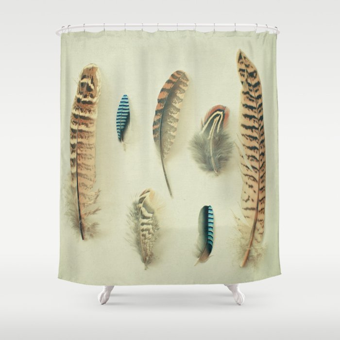 The Feather Collection Shower Curtain