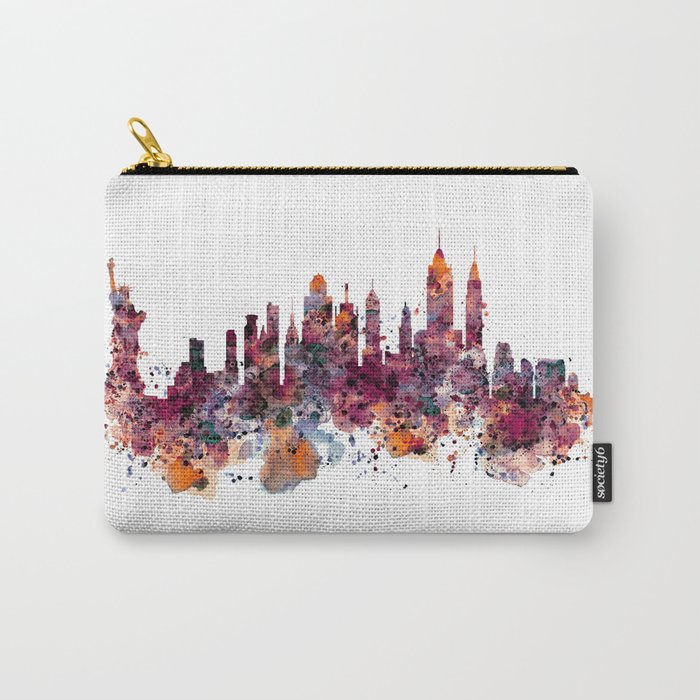 New York Skyline Silhouette Carry-All Pouch