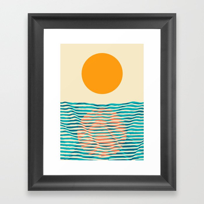 Ocean current Framed Art Print