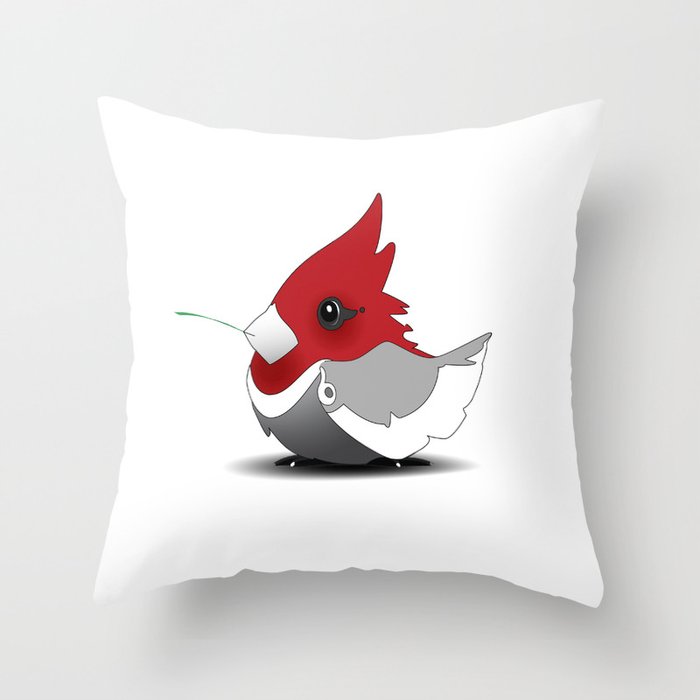 A~Cardinal Throw Pillow
