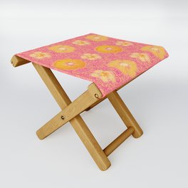 Cerise FREYJA Floral Batik Folding Stool