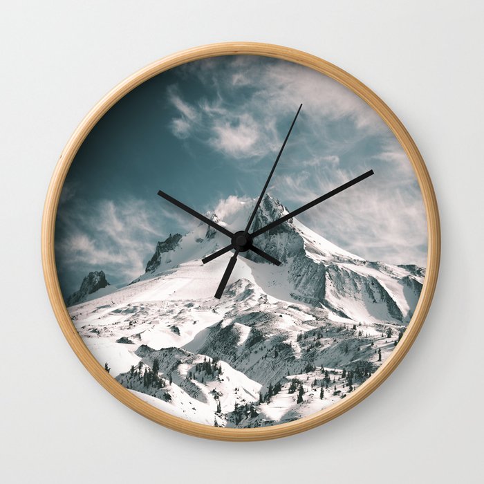 Mount Hood II Wall Clock