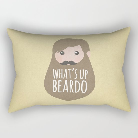 What's up beardo Rectangular Pillow