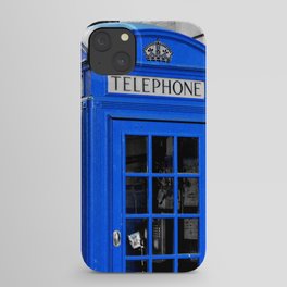 Red Booths Turned Tardis iPhone Case