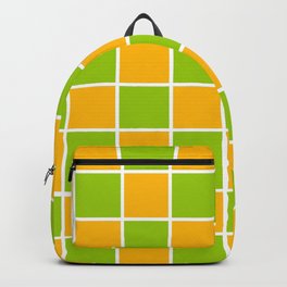 Lime Green & Golden Yellow Chex 1 Backpack | Patterns, Checked, Chex, Kelly, Green, Golden, Graphicdesign, Geometric, Chartreuse, Havocgirl 
