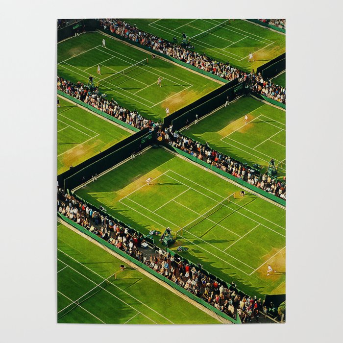 Tennis at Wimbledon Poster