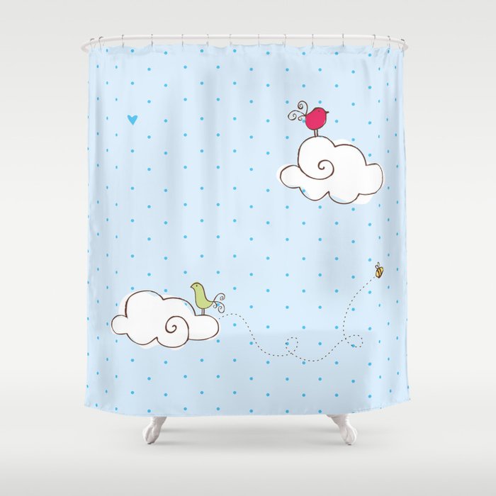 cotton cloud Shower Curtain