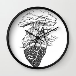 Nature Lover's Heart Wall Clock